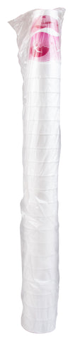 Dart J Cup White and Mauve Print Horizon Foam Cup, 24 Ounce - 20 count per pack -- 25 packs per case