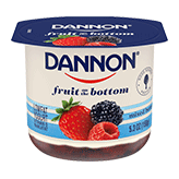 Dannon Fruit on the Bottom Mixed Berry Low Fat Yogurt, 5.3 ounce -- 12 per case