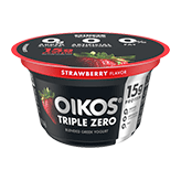 Oikos Triple Zero Strawberry Greek Yogurt, 5.3 Ounce -- 12 per case.