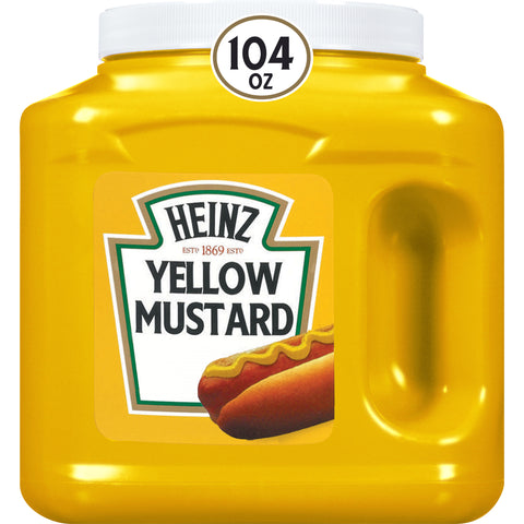 Heinz Yellow Mustard Jug, 104 ounce -- 6 per case