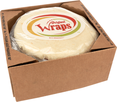 Mexican Original® TORTILLA WRAP WHITE HEAT PRESSED 12