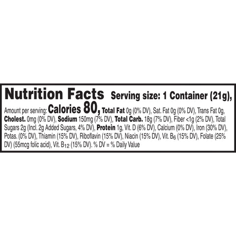 Cereal Corn Flakes Simple Serve 96 Case 0.75 Ounce