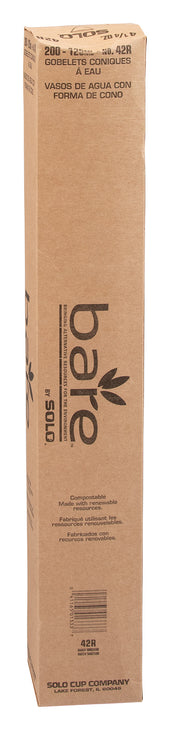 Cup Cone Water Paper Treated White 4.5 Oz