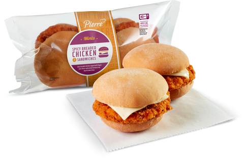 Sandwich Mini Spicy Breaded Chicken 5.5 Oz