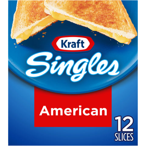 Kraft American Sliced Cheese, 8 Ounce -- 12 per case.