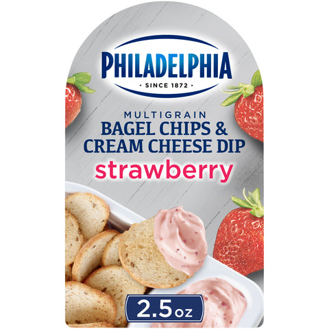 Chips Bagel W/ Strawberry Cream Cheese Dip