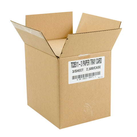 National Checking CARD TRAY 1 PLY WHITE 8.5X11 3 PER SHEET