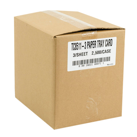National Checking Two Perfs 3 Sheet Cut, 8.5 x 11 inch -- 2500 per case.