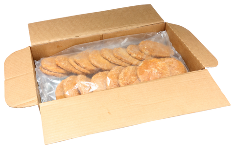 Advance Food Country Fried Breaded Veal and Beef Patties, 3.20 Ounce -- 50 per case.