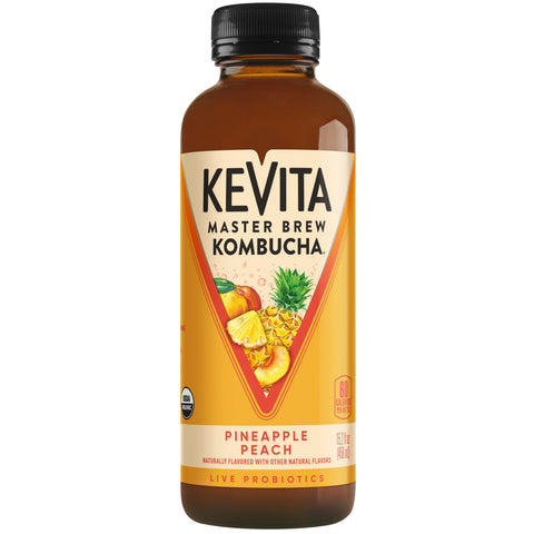 Kevita DRINK KEVITA KOMBUCHA PINEAPPLE PEACH