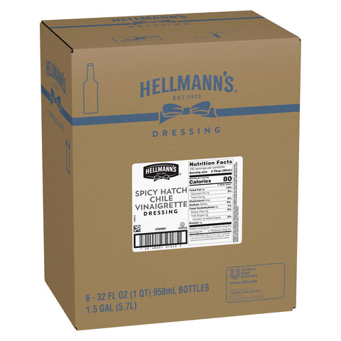 Hellmann's® DRESSING VINAIGRETTE SPICY HATCH CHILE SALAD BAR BOTTLE