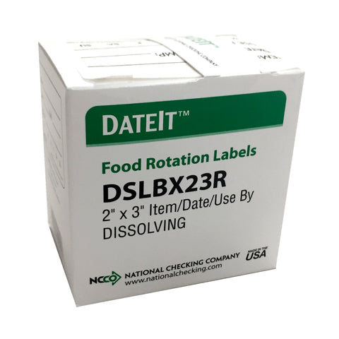 DateIt™ LABEL USE BY DISSOVABLE 2X3