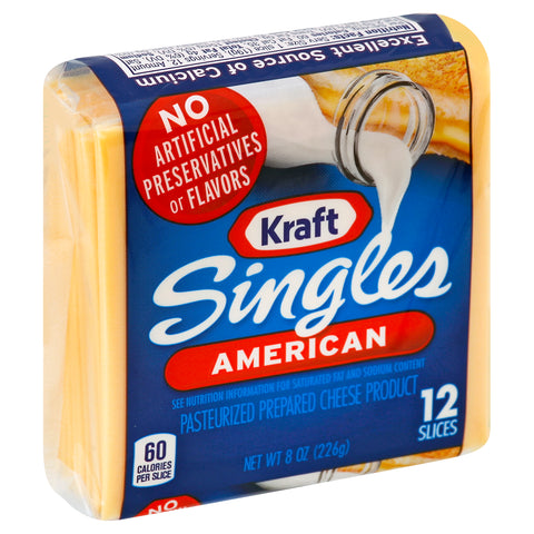Kraft CHEESE AMERICAN SLICES 12 COUNT IW