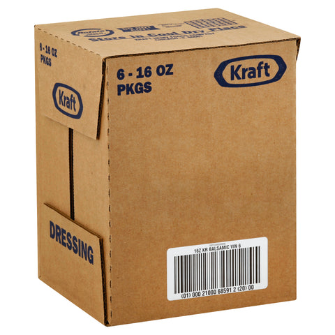Kraft Dressing Special Collection Balsamic Vinegar, 16 Ounce -- 6 Case