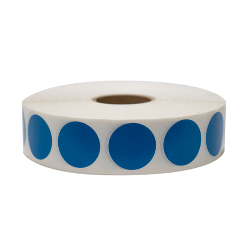 National Checking LABEL CIRCLE PERMANMENT BLUE 3/4