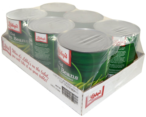 Libby Low Sodium Mixed Sieve Cut Green Beans, 101 Ounce -- 6 per case