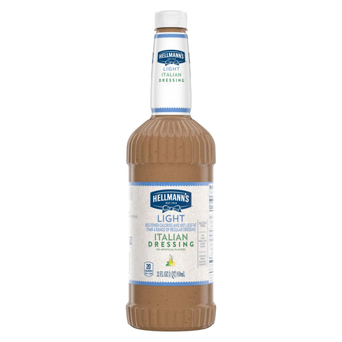 Hellmann's Light Italian Salad Dressing Salad Bar Bottles, 32 ounce-- 6 per case