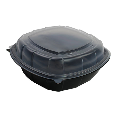 Sabert CONTAINER MICRO HINGED LARGE 1 COMPARTMENT 10X10X3.5 77.7 OZ