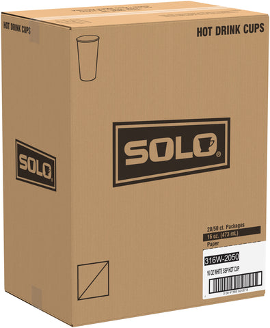 Cup Paper Hot Single Poly 16 Oz