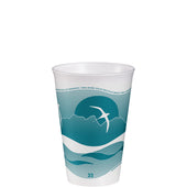 Dart CUP FOAM HORIZON AQUA 32 OZ