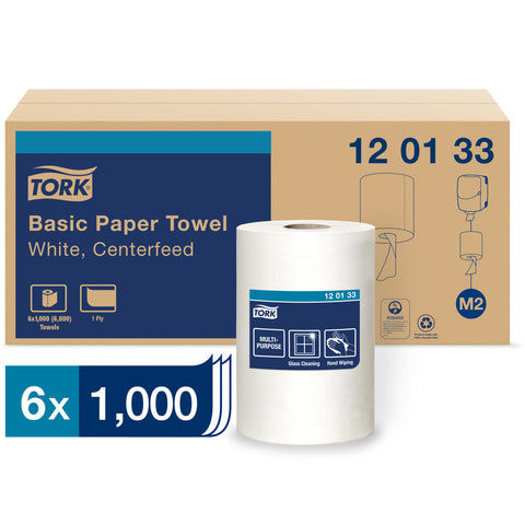 Towel Hand Centerfeed White 1 Ply 8.25x11.8