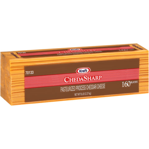 Kraft CHEESE CHEDASHARP PULLMAN SLICED 160 CT