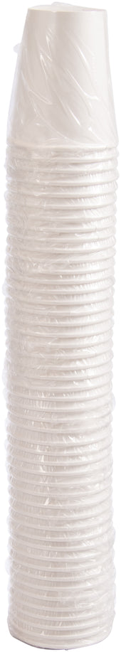 Solo® White CUP PAPER HOT SINGLE SIDED POLY WRAPPED 10 OZ