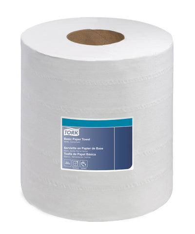 Tork White 2 Ply Advanced Soft Centerfeed Paper Hand Towel, 8.25 inch x 600 feet -- 6 per case