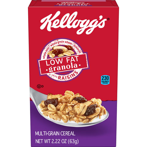 Cereal Granola Low Fat W/ Raisins Individual Box