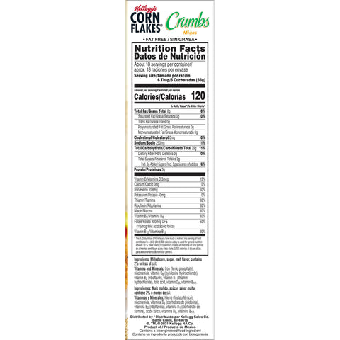 Kelloggs Corn Flakes Crumbs, 21 Ounce -- 12 per case