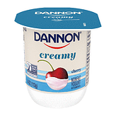 Dannon Creamy Raspberry and Cherry Twin Pack Yogurt, 4 Ounce -- 48 per case.