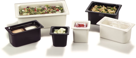 Coldmaster® PAN FOOD DIVIDED BLACK THIRD-SIZE 6