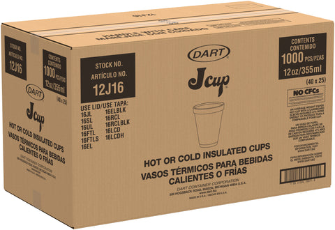 Lotta Burger CUP FOAM INSULATED 12 OZ