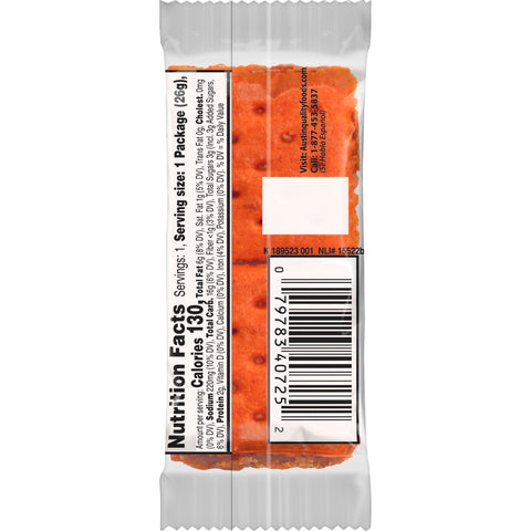 Austin Cheese Sandwich Cracker with Peanut Butter, 0.917 Ounce -- 144 per case.