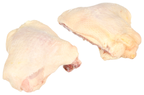 Tyson® CHICKEN THIGH WITH BACK XL IF 96 PER CASE 10096650928