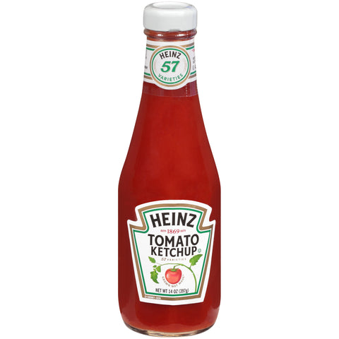 Heinz Ketchup Glass Bottle, 14 Ounce -- 24 per case