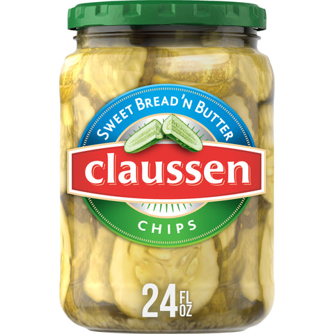 Claussen Sweet Bread N Butter Sandwich Slices Pickle, 24 Fluid Ounce -- 12 per case