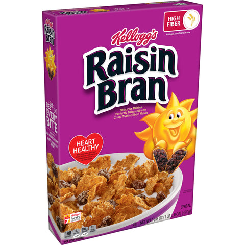 Kelloggs Raisin Bran Cereal, 16.6 Ounce -- 10 per case.