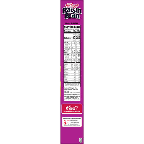 Kelloggs Raisin Bran Cereal, 16.6 Ounce -- 10 per case.