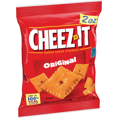 Cheez-It Original Baked Snack Crackers - 2 oz. bag, 60 per case