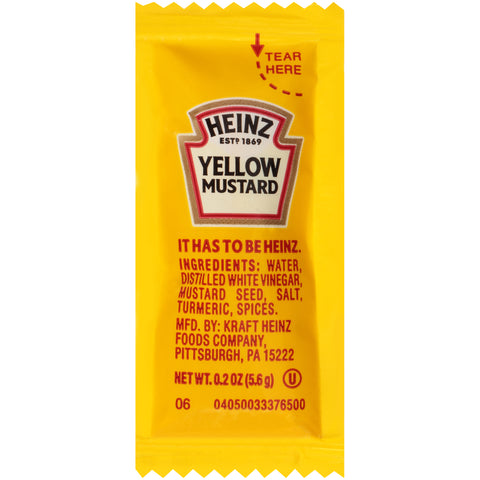 Mustard Yellow Single Serve Packet 530600/78000701