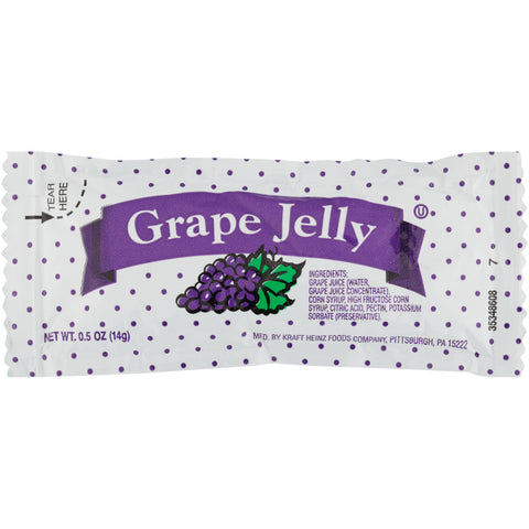 Portion Pac Jelly Grape Foil Pouch, .5 Ounce -- 200 Count