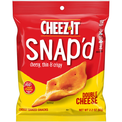 Kelloggs Cheez It Double Cheese Cracker, 2.2 Ounce -- 6 per case.