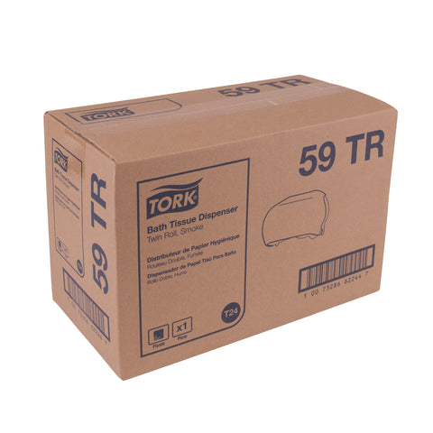 Don Brand DISPENSER TOILET TISSUE 2 ROLL-SIDE BY SIDE GREY