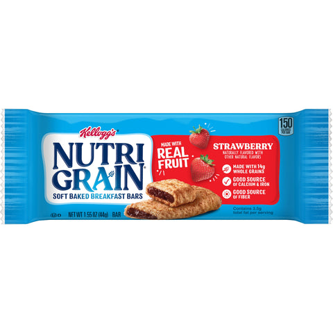 Nutrigrain Strawberry Cereal Bar, 1.55 Ounce -- 96 per case.