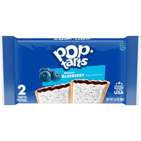 Pop-Tarts Frosted Open and Fold Display Blueberry Pastry, 2 Pastries per Pack -- 72 packs per case
