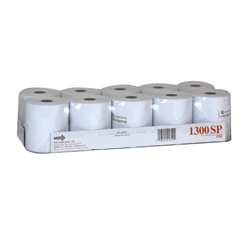 National Checking Company White Bond 1 Ply Register Roll Tape, 3 inch -- 30 per case.