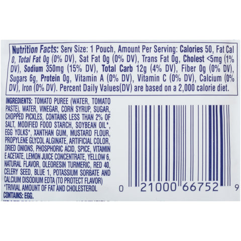 Dressing Thousand Island Fat Free Single Serve Pouch