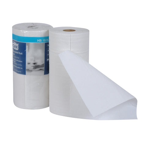 Towel Roll Kitchen White Perforated 9x11