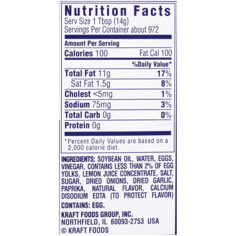 Kraft Real Mayonnaise, 30 Pound -- 1 per case